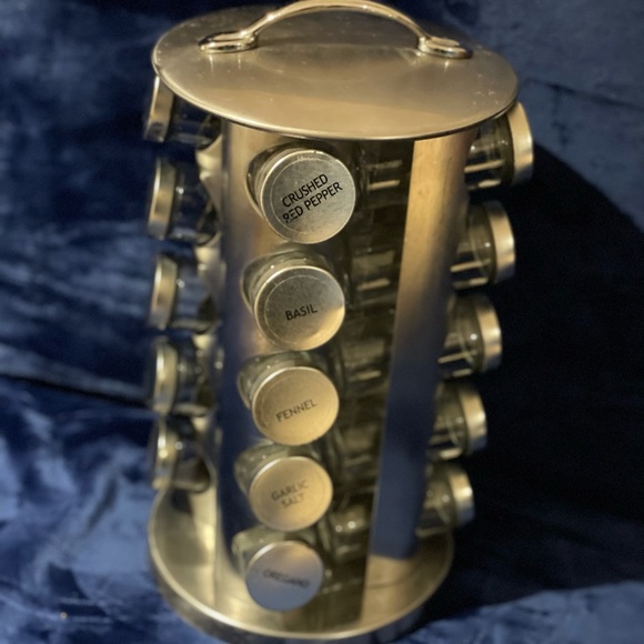 Stainless Steel Rotating Spice Rack - Picture 2 of 4